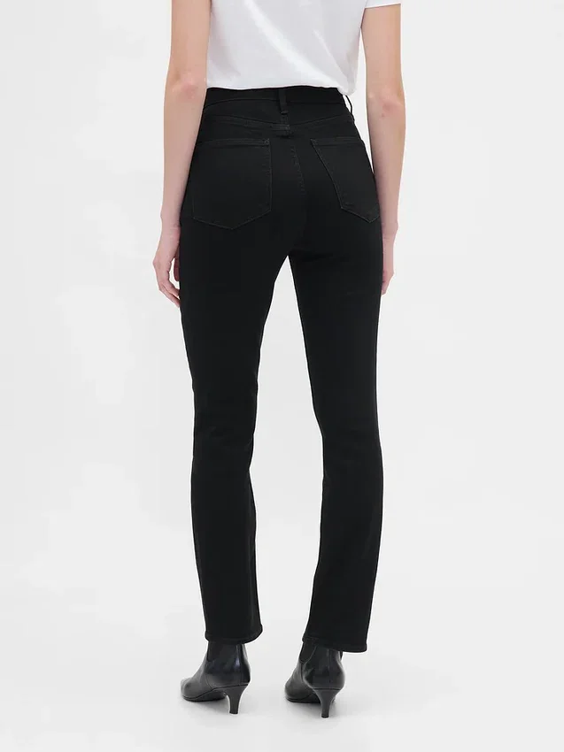 Vintage slim-fit jeans met hoge taille