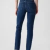 Vintage slim-fit jeans met hoge taille
