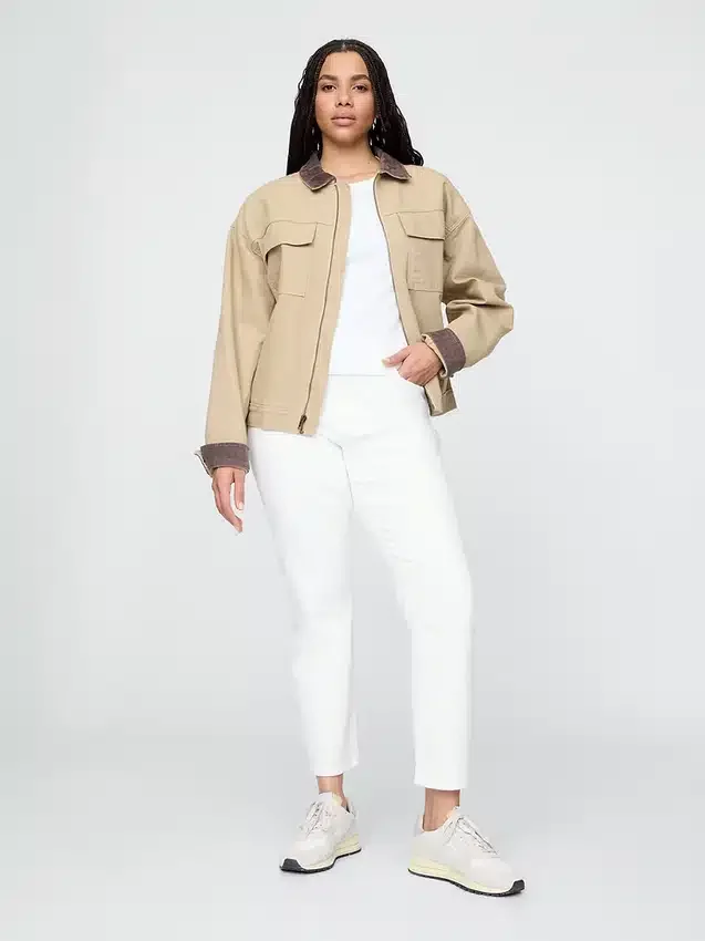 Vintage slim-fit jeans met hoge taille