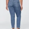 Vintage slim-fit jeans met hoge taille