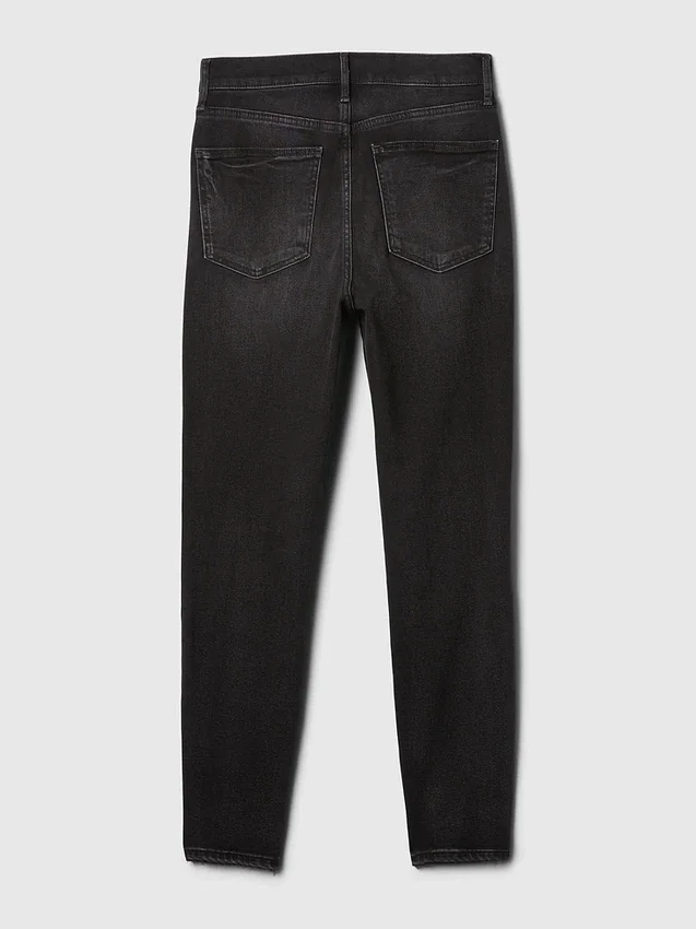 Vintage slim-fit jeans met hoge taille