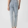Vintage slim-fit jeans met hoge taille
