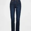 Vintage slim-fit jeans met hoge taille