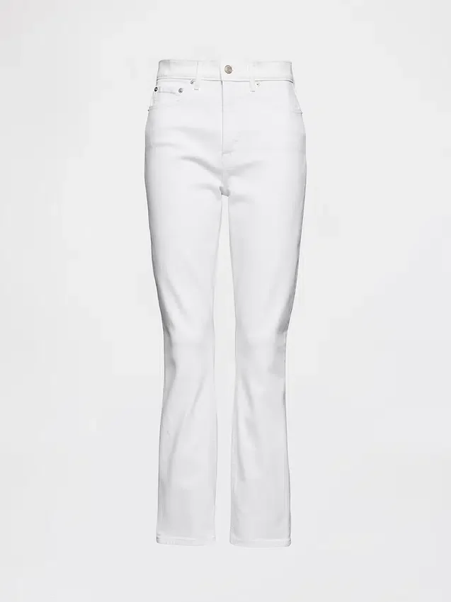 Vintage slim-fit jeans met hoge taille
