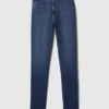 Vintage slim-fit jeans met hoge taille