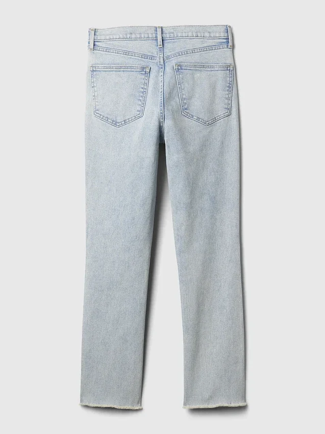 Vintage slim-fit jeans met hoge taille