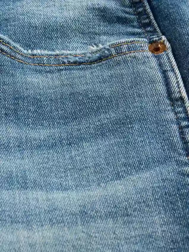 Vintage slim-fit jeans met hoge taille