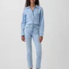 Vintage slim-fit jeans met middelhoge taille