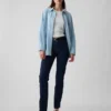 Vintage slim-fit jeans met middelhoge taille
