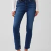 Vintage slim-fit jeans met middelhoge taille