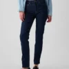 Vintage slim-fit jeans met middelhoge taille
