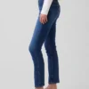 Vintage slim-fit jeans met middelhoge taille