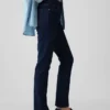Vintage slim-fit jeans met middelhoge taille