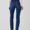 Vintage slim-fit jeans met middelhoge taille