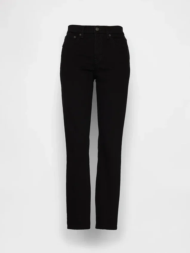 Vintage slim-fit jeans met middelhoge taille