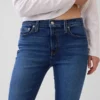Vintage slim-fit jeans met middelhoge taille