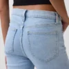 Vintage slim-fit jeans met middelhoge taille