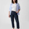 Vintage slim-fit jeans met middelhoge taille