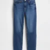 Vintage slim-fit jeans met middelhoge taille