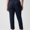 Vintage slim-fit jeans met middelhoge taille