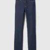Vintage slim-fit jeans met middelhoge taille
