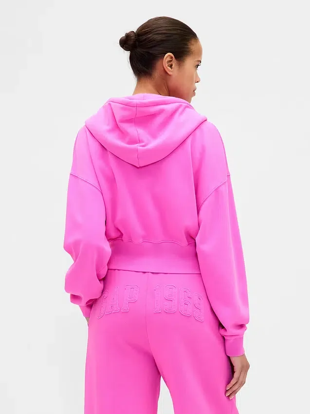 Vintagesoft 1969 Logo-hoodie met rits