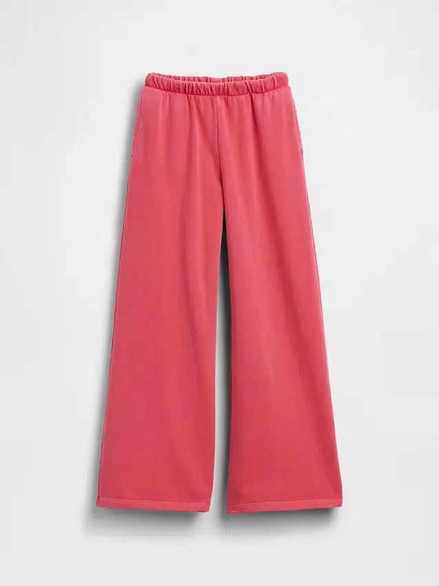 Vintagesoft-badstof baggy joggingbroek voor kinderen