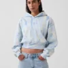 Vintagesoft cropped hoodie met logo