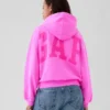 Vintagesoft cropped hoodie met logo