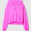 Vintagesoft cropped hoodie met logo