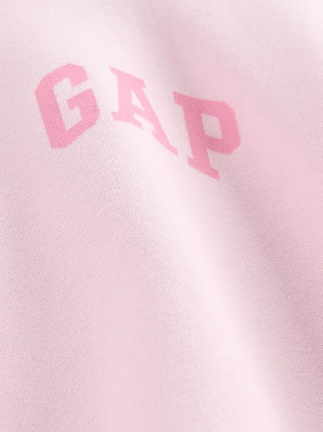 Vintagesoft cropped hoodie met logo