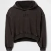 Vintagesoft cropped hoodie met logo