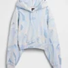 Vintagesoft cropped hoodie met logo