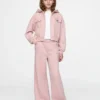 Vintagesoft cropped hoodie met rits voor kinderen