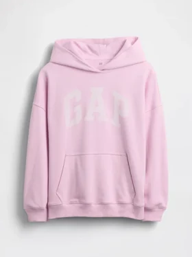 Vintagesoft-frote oversized hoodie voor kinderen