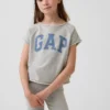 Vintagesoft-frotte raglan-sweatshirt met print voor kinderen