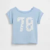Vintagesoft-frotte raglan-sweatshirt met print voor kinderen