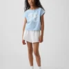 Vintagesoft-frotte raglan-sweatshirt met print voor kinderen
