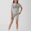 Vintagesoft-frotte raglan-sweatshirt met print voor kinderen