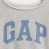 Vintagesoft-frotte raglan-sweatshirt met print voor kinderen