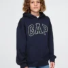 Vintagesoft-hoodie met logo voor kinderen