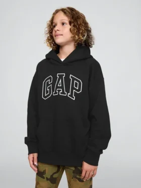 Vintagesoft-hoodie met logo voor kinderen