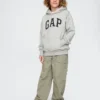 Vintagesoft-hoodie met logo voor kinderen