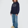 Vintagesoft-hoodie met logo voor kinderen