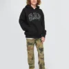 Vintagesoft-hoodie met logo voor kinderen