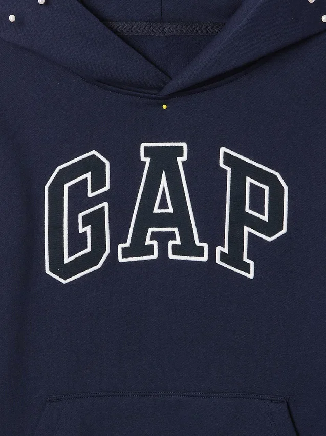 Vintagesoft-hoodie met logo voor kinderen