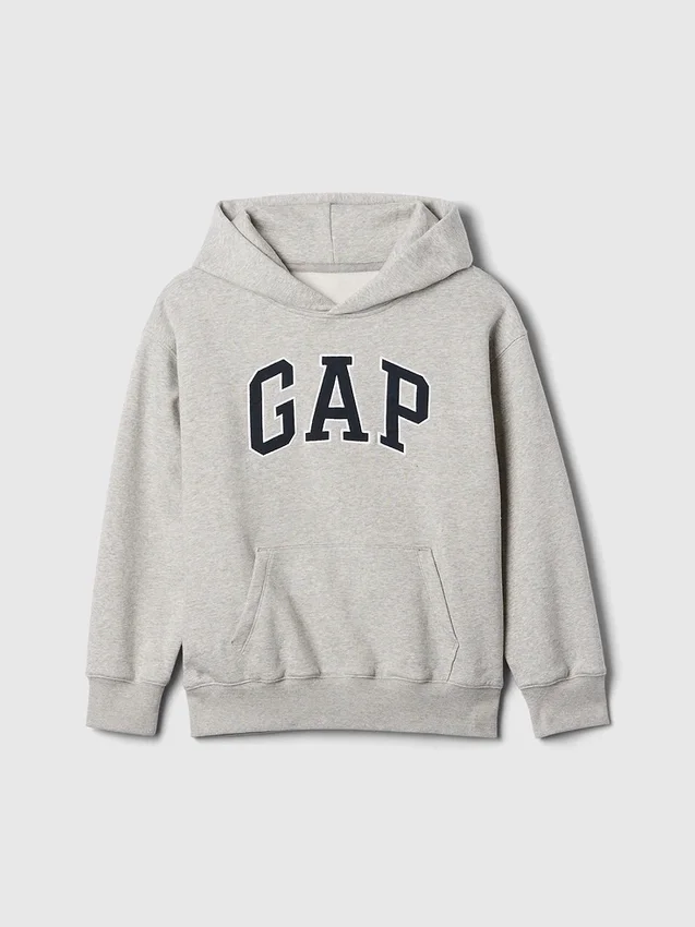 Vintagesoft-hoodie met logo voor kinderen
