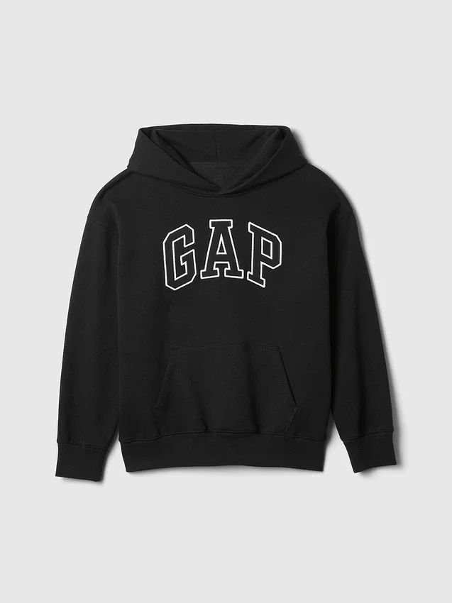 Vintagesoft-hoodie met logo voor kinderen