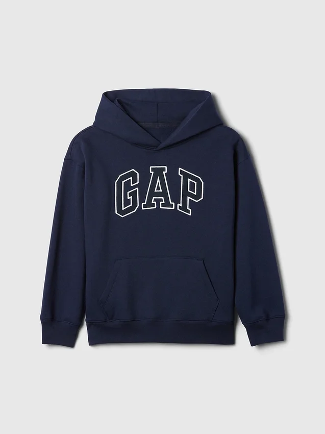 Vintagesoft-hoodie met logo voor kinderen