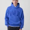 Vintagesoft-hoodie met logo voor volwassenen